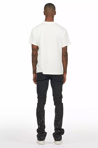 Men's Machete Rhinestone Stacked Flare Jean4