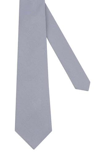 Image of Mens Solid Linen Ties - Regular Width Pattern Necktie for Men
