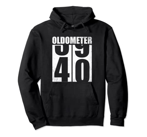 Oldometer 40e anniversaire 39-40 Cadeau humoristique vintage pour homme et femme Sweat à Capuche