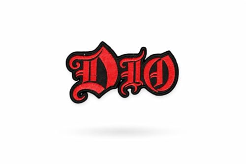 Dio Red Rot   Parche de metal pesado bordado para planchar o como recuerdo