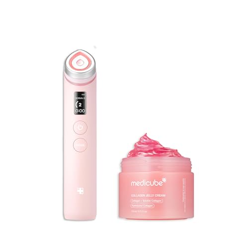 medicube Pink Skincare Set for Glass Glow Skin: Age-R Booster Pro...