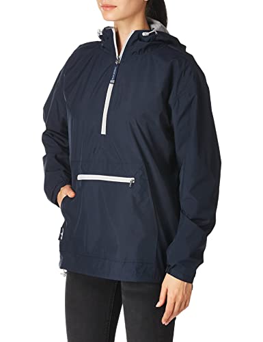 Image of Charles River Apparel Women's Chatham Anorak, Lightweight Wind and Water-Resistant Jacket with Jersey Lining