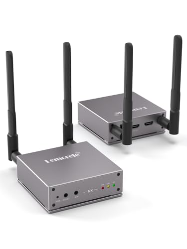 Transmisor Y Receptor Inalámbrico Hdmi, Lemorele 200m Extensor Hdmi Inalámbrico 1080p Con Loopoutput Ir 5g Transmisión Video Audio A Tv, Proyector, Monitor Admite 1tx Emparejado Con Múltiples Rx