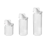 Matériau sûr et robuste : la construction en plastique transparent offre une visibilité du contenu et résiste aux fissures, aidant à contenir le détergent et à éviter les déversements.