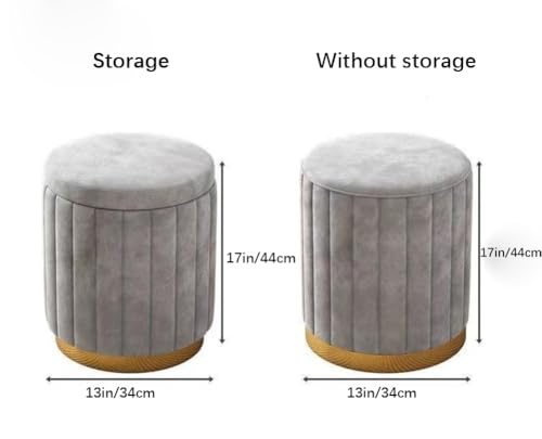 Pouf de rangement en velours pour ranger le salon et libérer de l'espace au sol