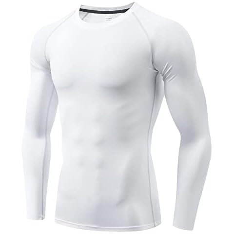 TERODACO Men's Long Sleeve Gym T-Shirt Cover