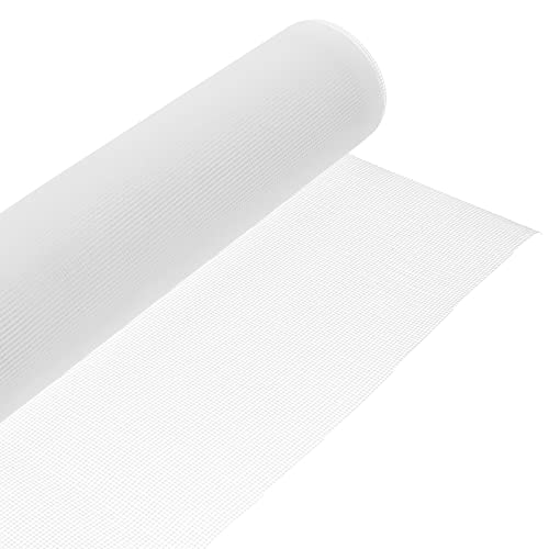 Stockroom Plus Window Screen Replacement Roll - Indoor & Outdoor White Mesh Screening - Easy-Trim Fit for Screen Door Mesh - Versatile Fiberglass Netting for Doors & Windows - White, 59 x 118 in