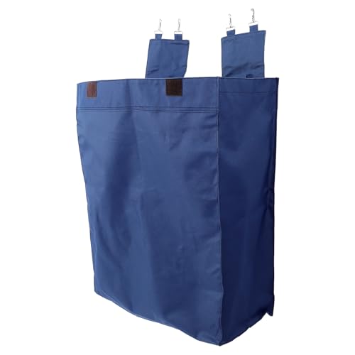 TIDTALEO Bolsa de Almacenamiento para Ropa de Trabajo de 50x23x60 Cm, Tela Oxford Resistente Azul, con Cierre Metálico, Organizador para Carro de Limpieza Industrial y Recogida de Residuos