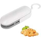 selladora de bolsas manual lipari 2 en 1 Cortador y sellador de calor: material ABS de alta calidad, resistencia a altas y bajas temperaturas. Mini y cortador de bolsas portátil y sellador, un elemento necesario para quienes gustan de los bocadillos con la bolsa de comida.