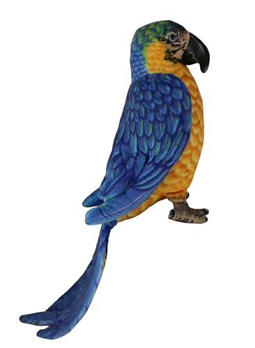 Image of Tickles Cute Parrot Soft Stuffed Plush Bird Toy for Kids Boys & Girls Birthday Gifts (Size: 30 cm Color: Blue & Yellow)