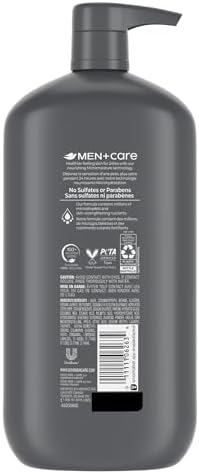 Dove Men+Care Body+Face Scrub Hydrating Charcoal+Clay 24hr Nourishing with Plant-Based Moisturizers, 950mL - 2