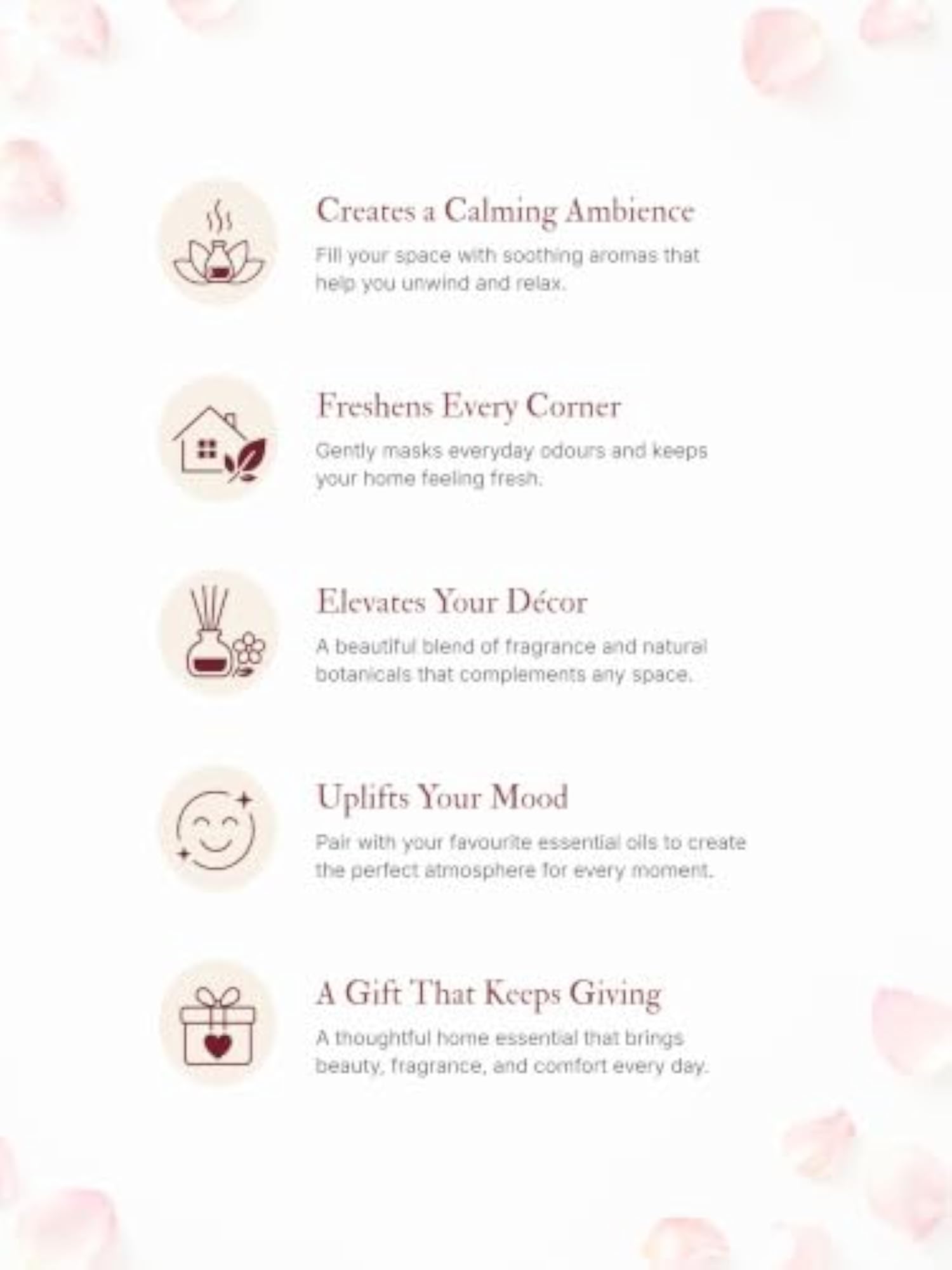 Kaori by Rose Oil Diffuser Gift Set with Ceramic Pot