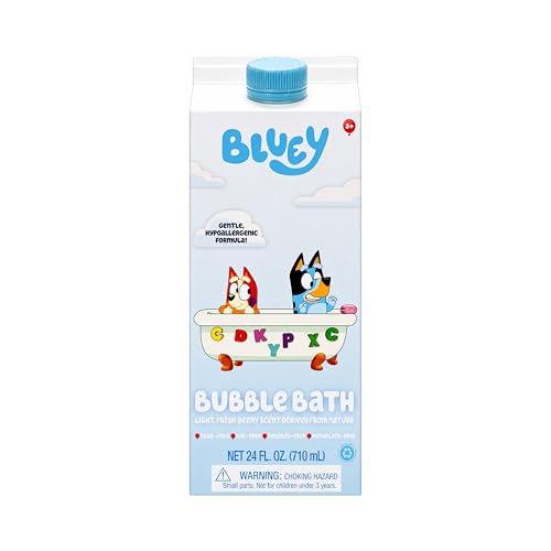 Bluey Bubble Bath for Toddlers and Kids 3+ Fresh Berry Scent Tear Free | Dye Paraben Phthalate-Free | Hypoallergenic | 24 oz/ 710 ml