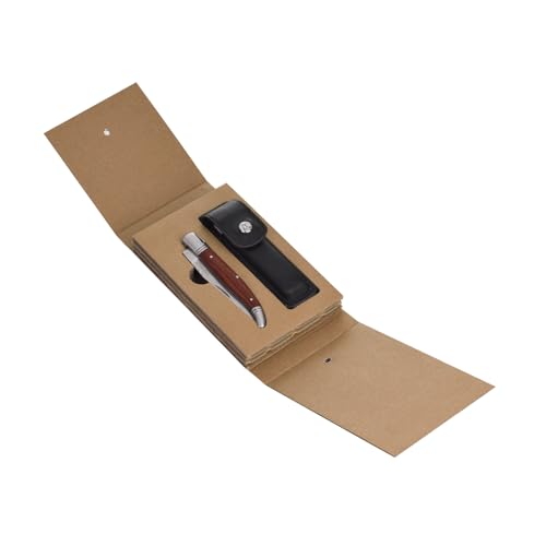 LAGUIOLE HERITAGE Klappmesser – Taschenmesser mit Edelstahlklinge & Ebenholzgriff – inkl. schwarzer Ledertasche – Elegantes Herren-Taschenmesser für Outdoor & Alltag LAGUIOLE HERITAGE Klappmesser – Taschenmesser mit Edelstahlklinge & Ebenholzgriff – inkl. schwarzer Ledertasche – Elegantes Herren-Taschenmesser für Outdoor & Alltag