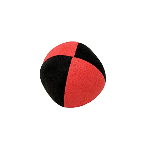 Cascade Pro 110g Suede Juggling Balls - Set of 5 (Red and Black) with Bag, 62 mm - Image 2