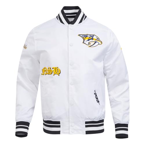 Image of Pro Standard Mens NHL Old English Satin Jacket