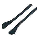 Caulo Replacement Ear Socks Earsocks Compatible fit for Oakley Airdrop OX8046 OX8065 OX8121 OX8104 Glass Sunglass Frames (Black - 1 Pair)