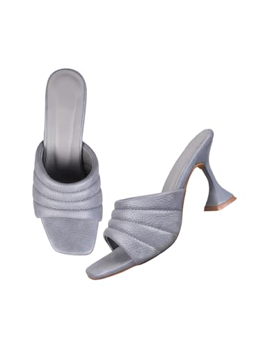 Image of SilverArrow Chunky Spool Heels Comfortable & Trendy Party Block Heel Sandals For Women
