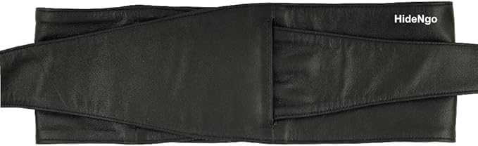 Lambskin Leather Obi Belt for Women, Handcrafted Genuine Leather Wide Cinch Boho Belt Waist Band, Self Tie Wrap Around Belt3