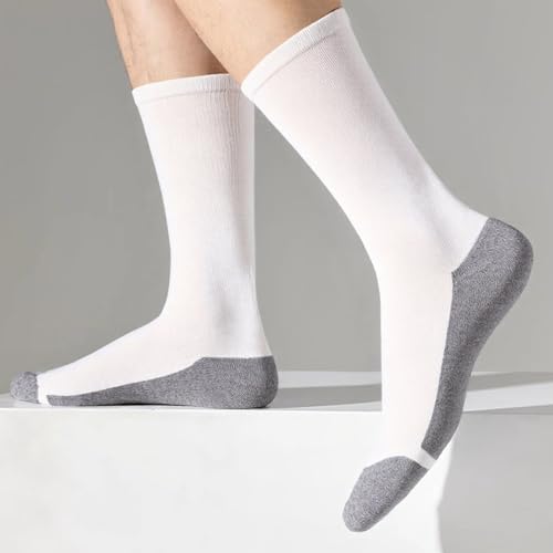 8 Pairs Crew Athletic Socks for Men Moisture Wicking Cushion Crew Socks for Sport Running Traveling4