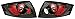 IPCW CWT-8302B2 Audi TT Bermuda Black Tail Lamp with Crystal Eyes - Pair
