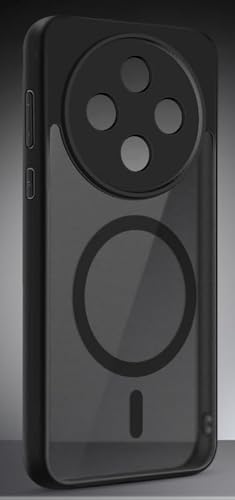 Image of Hybrid Shockproof Back Cover Case for iQOO Z10 5G / Vivo T45G | Hard Back Cover Case for iQOO Z10 / Vivo T4 5G PC & TPU, Magnetic Charger Sport, Translucent Smoke Matte Back Cover (Vivo T4 5g)