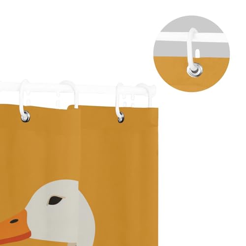 Rideau de douche en polyester de qualité supérieure motif canard - 6