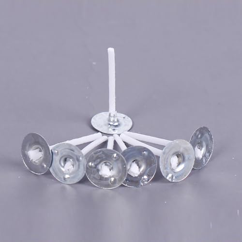 500 pzas Mechas para Velas de Té 2.6 cm Algodón y Metal miniatura 2