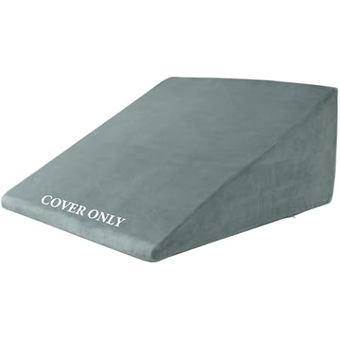 HOMBYS Velvet Bed Wedge Pillow Cover Cover