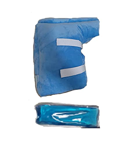 Heel Protector Cushion for Pressure Sores Foot Heel Protectors Offloading Boot for Diabetic Foot Ulcers Heel Protector Pillow for Bed Sores with Cooling Gel Pack Pressure Relieving Cushion (1PCS)