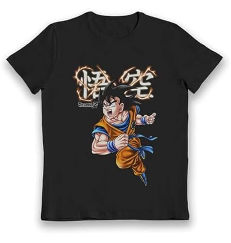 Bioworld Dragon Ball Z Goku T-shirt pour enfant, Noir , 6-7 ans