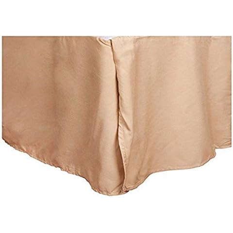 Sweet Home Collection VENDORBSKIRT-F-CAML Bettvolant aus Mikrofaser, Fadenzahl 1500, 35,6 cm, Baumwolle Polyester Cover