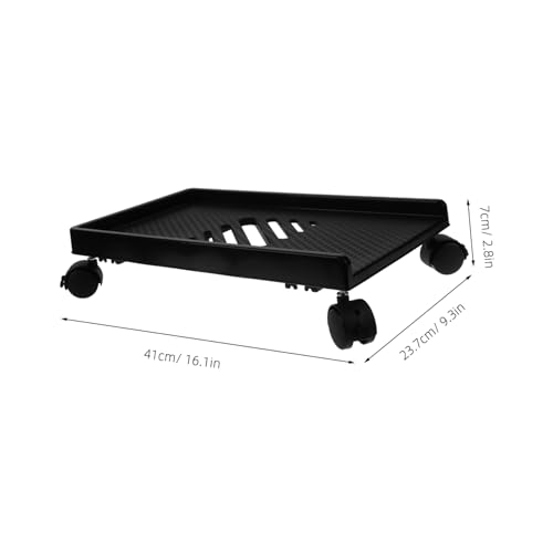 Soporte móvil para torre de CPU NUOBESTY con ruedas, soporte para computadora de escritorio, diseño elegante para uso en oficina y hogar miniatura 2