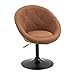 Produktbild SVITA Havanna Sessel Lounge Clubsessel Drehsessel Stoff Cocktailsessel Retro Barhocker Braun