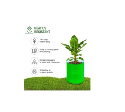 Lot de 4 sacs de culture 45,7 x 45,7 cm GSM 280 HDPE Protection UV