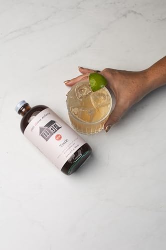 Image of Pink House Alchemy Tonic Simple Syrup, 16 oz, Handcrafted, All-Natural | Artisan Adult Beverage-and-Tonic Mixer, Quinine, Small-Batch