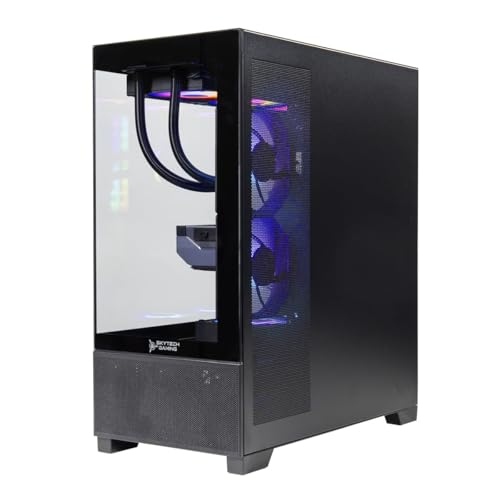 Image of Skytech Gaming Azure 3 Plus Gaming PC, Intel i7 14700F 2.1GHz, NVIDIA RTX 5070 12GB, 2TB Gen4 NVMe SSD, 16GB DDR5 RAM 6000, 850W Gold ATX 3 PSU, 360 ARGB AIO, Wi-Fi, Win 11, Desktop