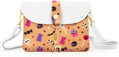 Small Crossbody Purse, PU Leather Small Purse for Girls With Pendant With Strap/Gold Chain Strap