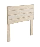 cabecero 80 cm Anchura: 100 cm Lufe Testa 4 Cabecero con Patas, Madera, Pulido, 100x4x90 cm