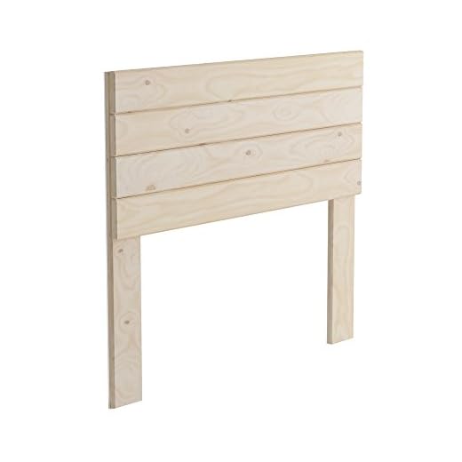 Lufe Testa 4 Cabecero con Patas, Madera, Pulido, 100x4x90 cm