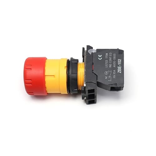 Bouton d'arrêt d'urgence XB5-AS442 Schneider calibre 22 mm avec contact ZBE 1 pièce pour panneau