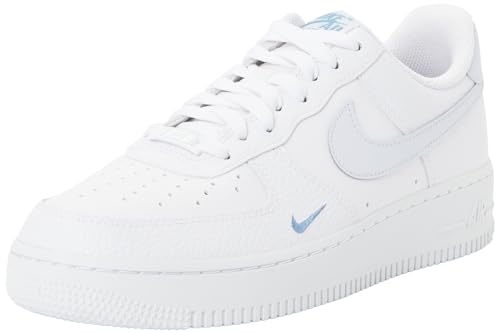NIKE Damen Air Force 1 '07 Sneaker, White Football Grey Aegean Storm, 42 EU