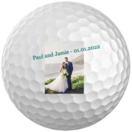 Miniatura 3 de Pelotas de golf personalizadas, paquete de 3 pelotas de golf personalizadas con texto o logotipo para cargar imágenes impresas