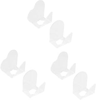 minkissy 6 Pçs Paleta De Acrílico Paleta De Unhas Bandeja De Maquiagem Ferramentas De Manicure Salão De Maquiagem Paletas De Mistura De Cores Espátula De Maquiagem Acrílica Paletas De