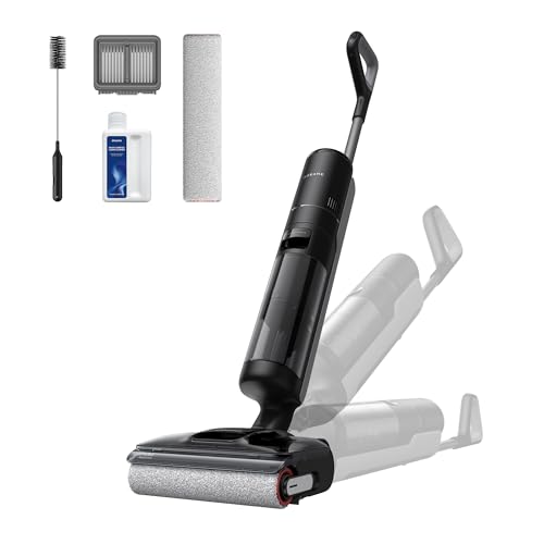 DREAME H12 Pro FlexReach Wet Dry Vacuum Cleaner, 0 Tangle Cordless Vacuum Mop All-in-One for Hard Floors, 180° Lie-Flat Floor Cleaner Machine with 19