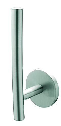 BISK VIRGINIA トイレットペーパーストッカー ステンレス おしゃれ ステンレス (シルバー:ニッケルブラッシング仕上げ/壁取付 ネジ付) 予備ロールホルダー 収納