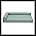 L Chaise - Quilted Paw (Iceberg Green)