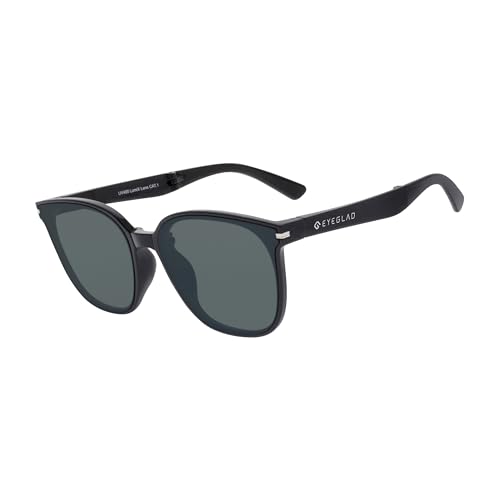 [EYEGLAD] SUNFOLD EDGE �܂肽���݃T���O���X UV400 LumiX�����בϊC�������Y �A�E�g�h�A�J�W���A�� �j�����p ���s�p (���j�E�O���[��)