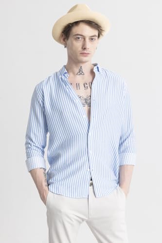 Image of SNITCH Stripehaven Blue Stripe Shirt