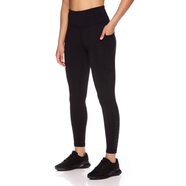 Legging Reebok noir taille haute : fini le collant qui glisse grâce aux poches latérales